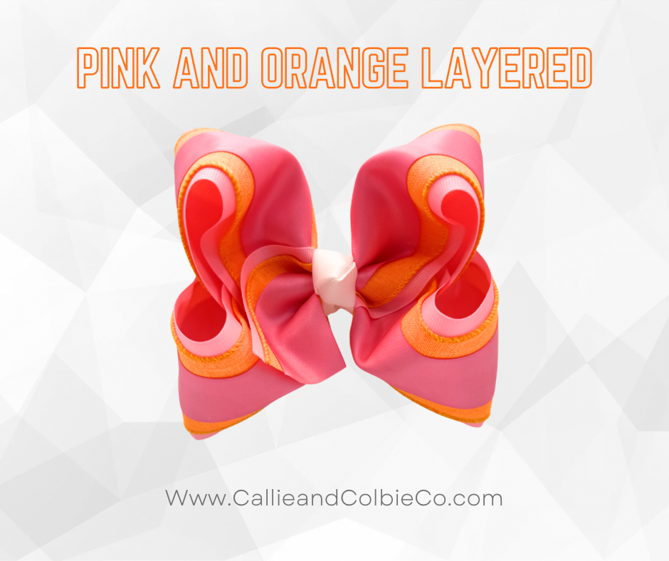 Pink and Orange Layered