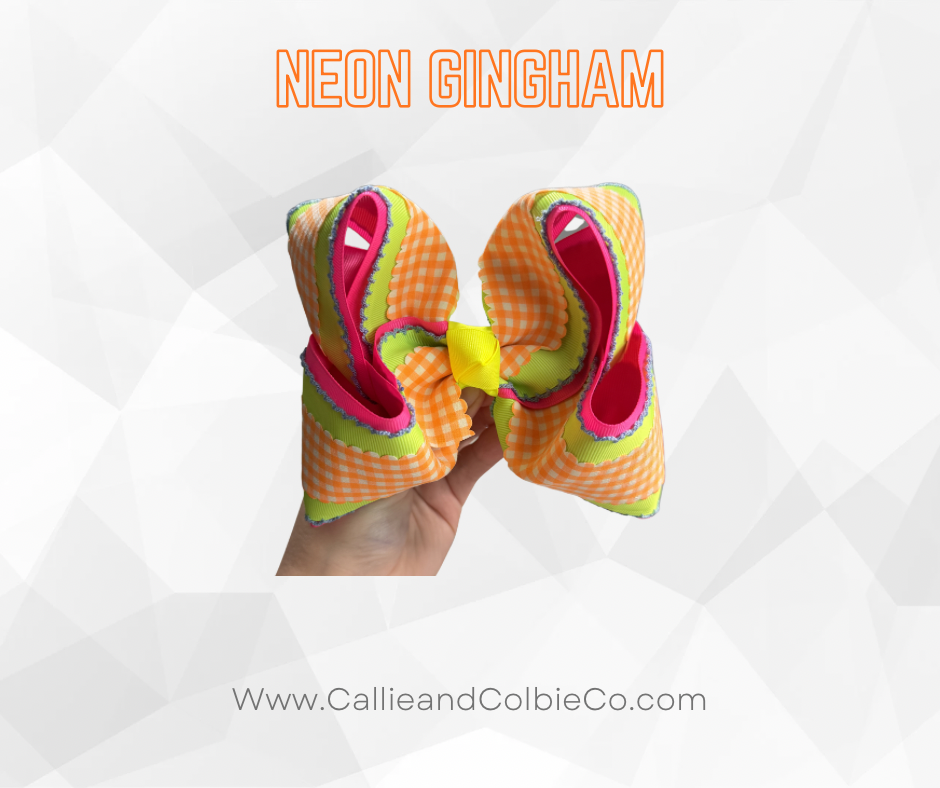 Neon Gingham