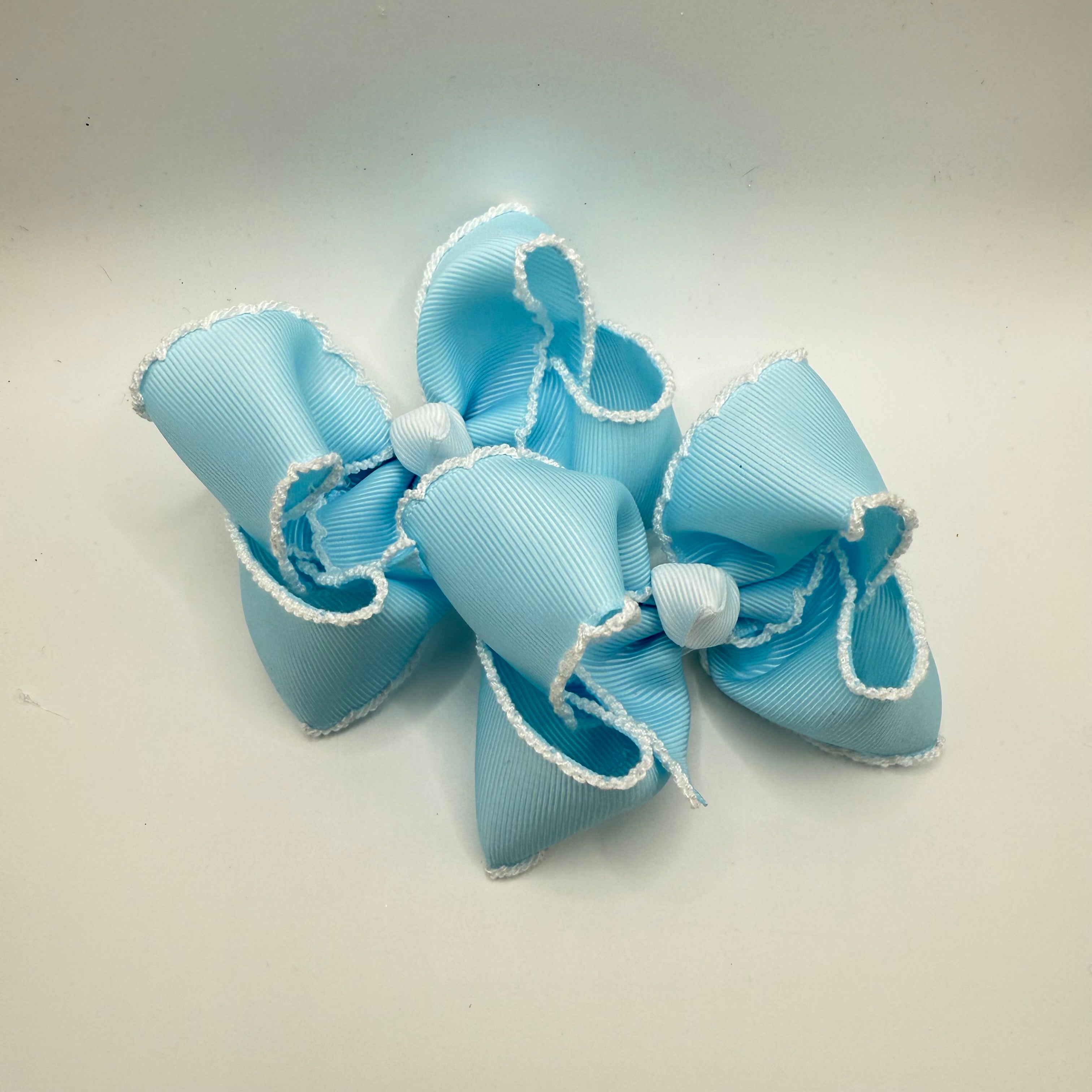 Light Blue Moonstitch Piggies