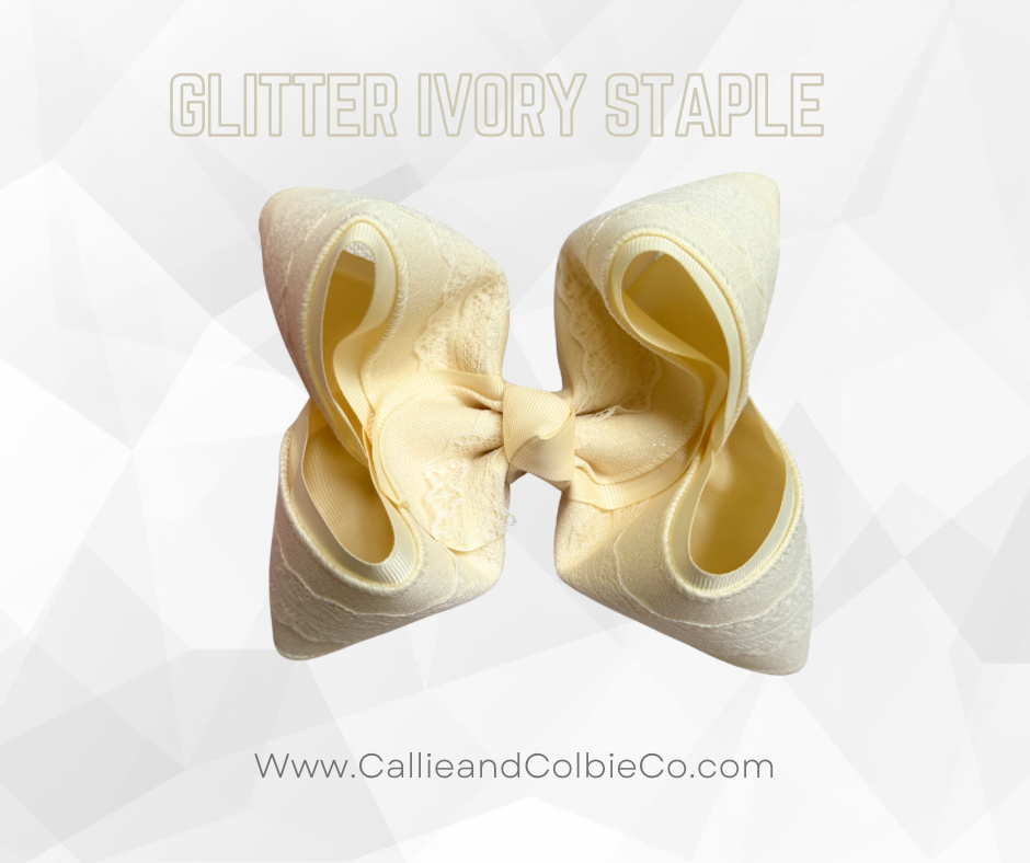Glitter Ivory Staple