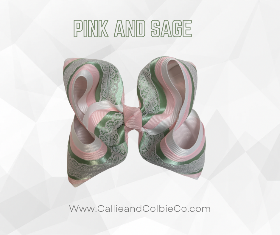 Pink and Sage