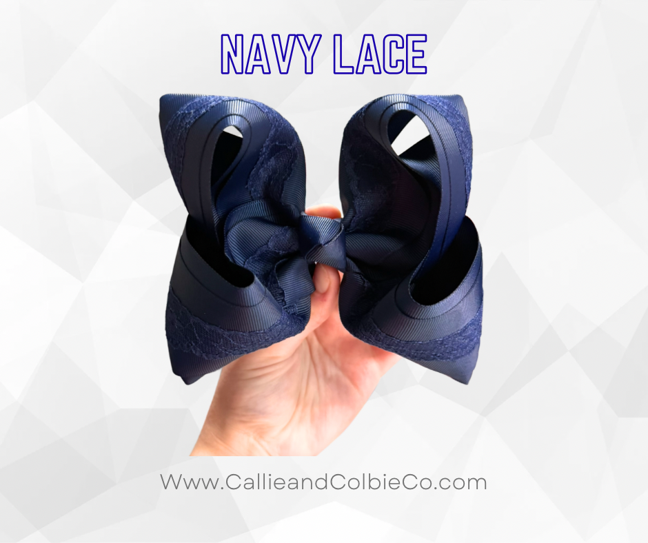 Navy Lace