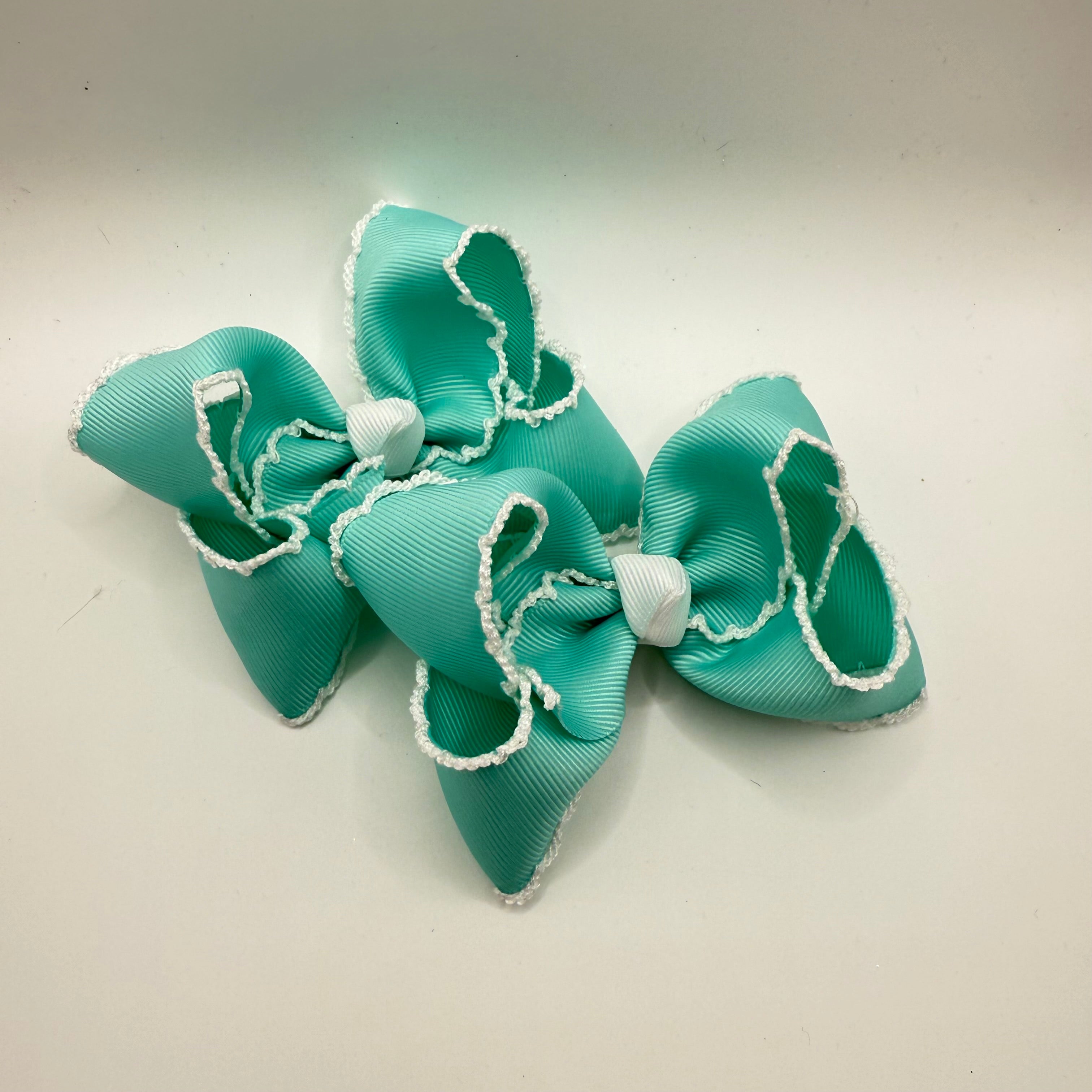 Teal Moonstitch Piggies