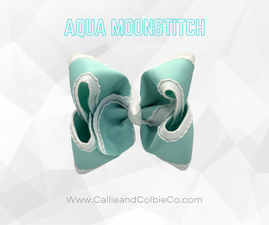 Aqua Moonstitch