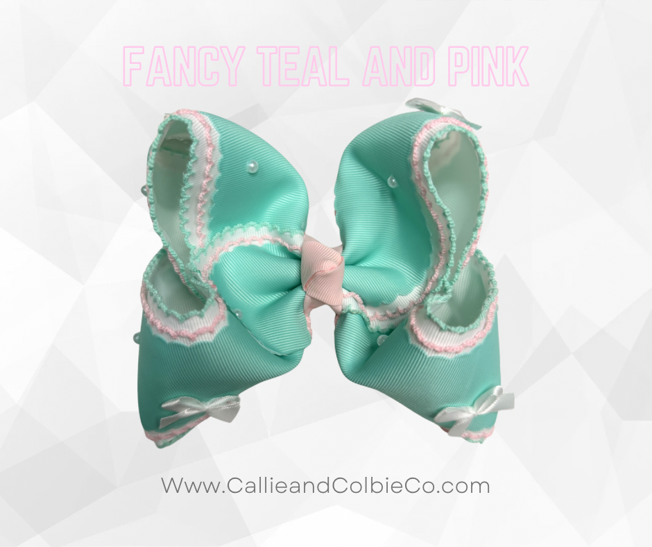 Fancy Teal and Pink