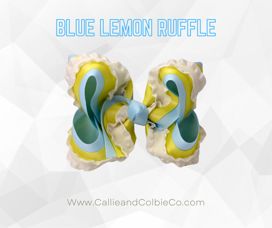 Blue Lemon Ruffle