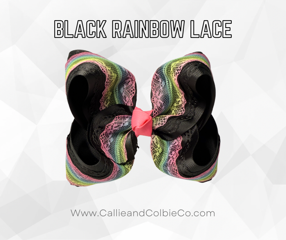 Black Rainbow Lace