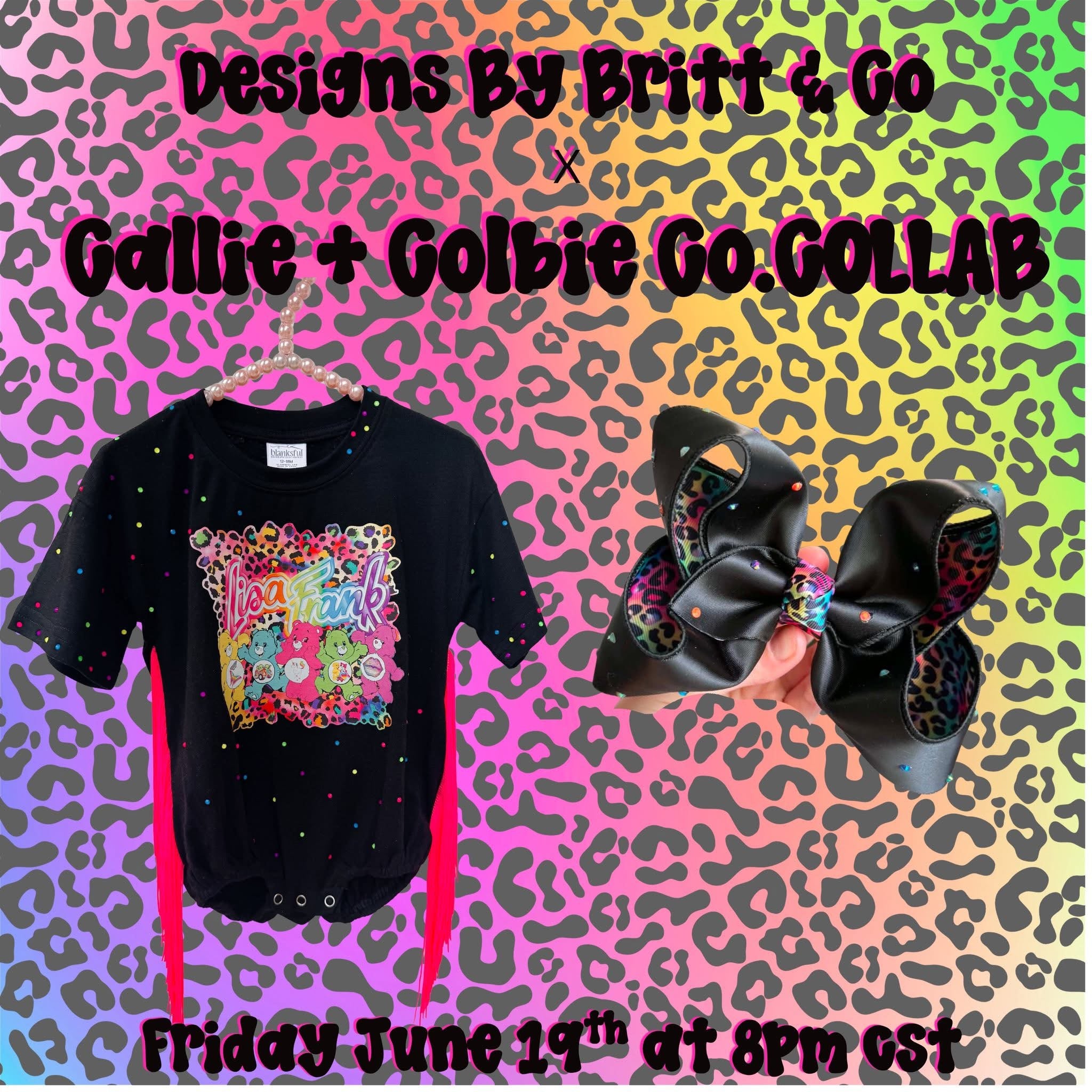 Lisa Frank Collab Bow